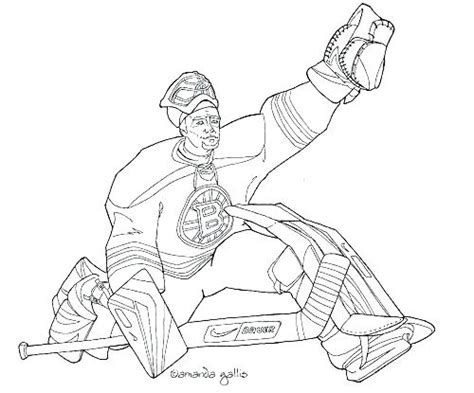 Boston Bruins Coloring Pages At Free Printable