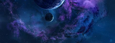 Photo Planet Nebulae In Space Space 1280x480