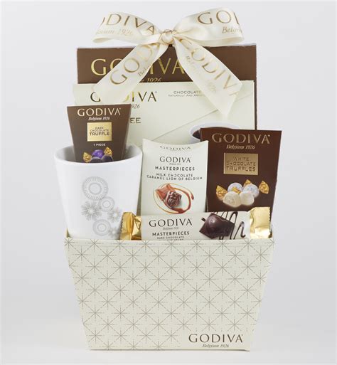 Godiva Truffles Coffee And Chocolate Hot Cocoa T Basket Includes