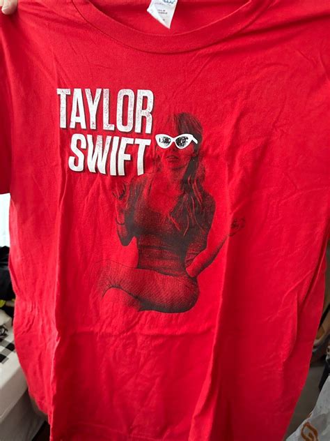 100 Official Taylor Swift Red Tour T Shirt Mens Fashion Tops And Sets