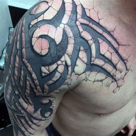 75 Tribal Arm Tattoos For Men Interwoven Line Design Ideas Tribal