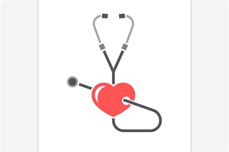 Stethoscope Heart Icon ~ Icons ~ Creative Market
