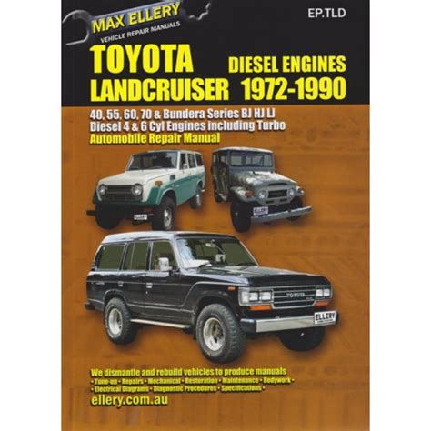 Toyota Landcruiser Diesel Bj Hj Lj Series Repair Manual 1972 1990