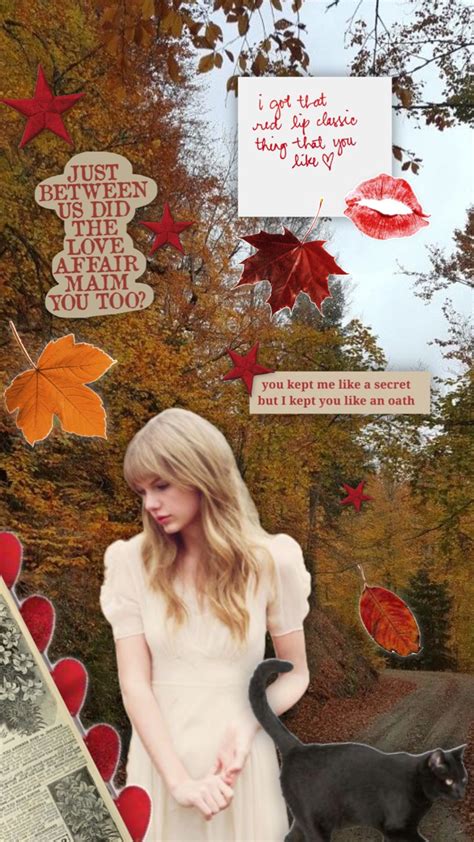 Taylorswift Red Alltoowell Swiftie Aesthetic Moodboard All Is