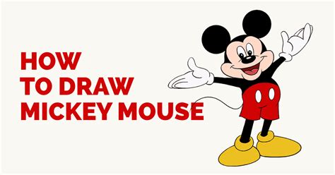 How To Draw Mickey Mouse Easy Drawing Guides