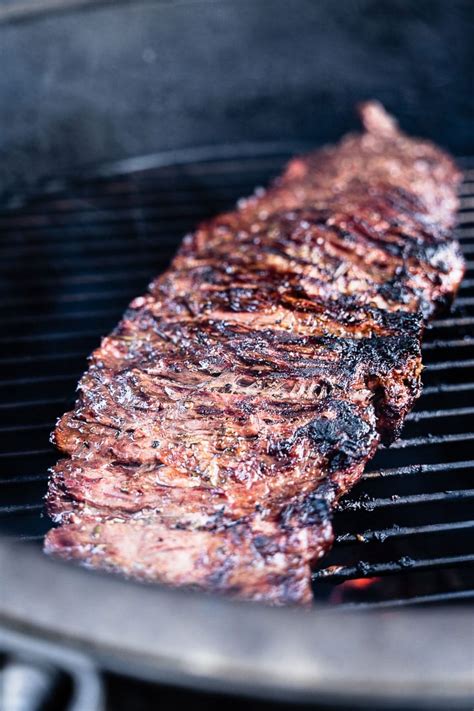 Grilled Flap Steak Marinated With Shallot Garlic Rosemary