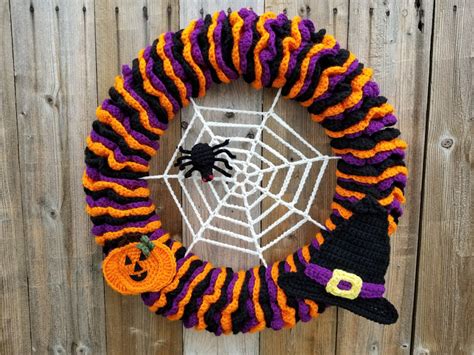 Halloween Wreath Highland Hickory Designs Free Crochet Pattern