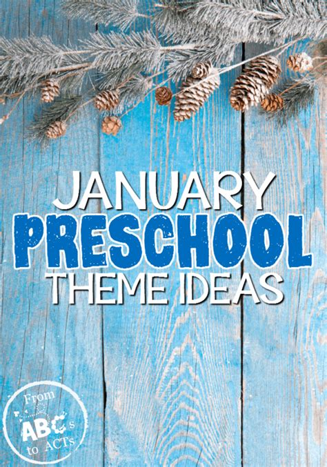 January Preschool Themes From Abcs To Acts