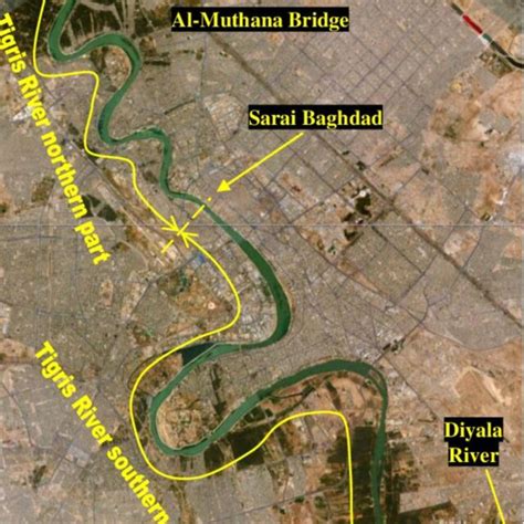 The Reach Of The Tigris River Within Baghdad City 7 Download