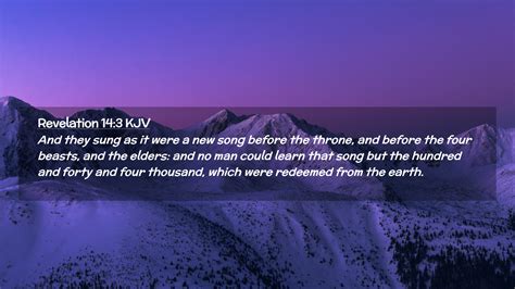 Revelation 143 Kjv Desktop Wallpaper And They Sung As It Were A New