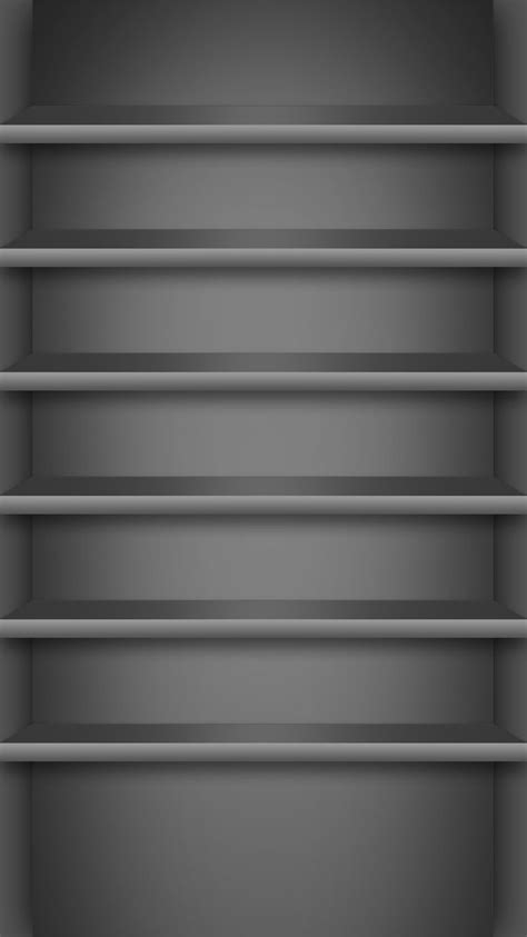 ↑↑tap And Get The Free App Shelves Simple Gradient Gray Metal Cool For