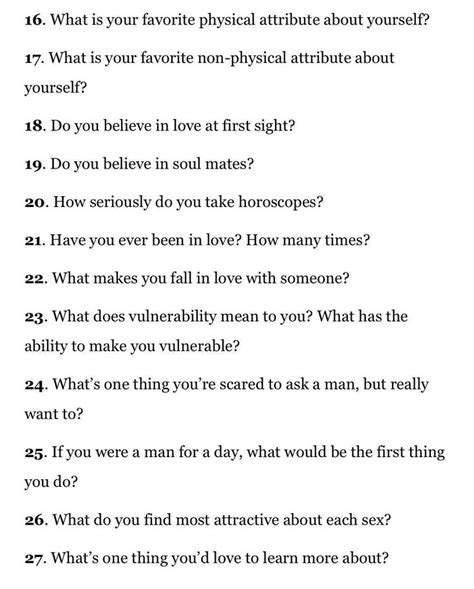 Questions To Ask A Gurl