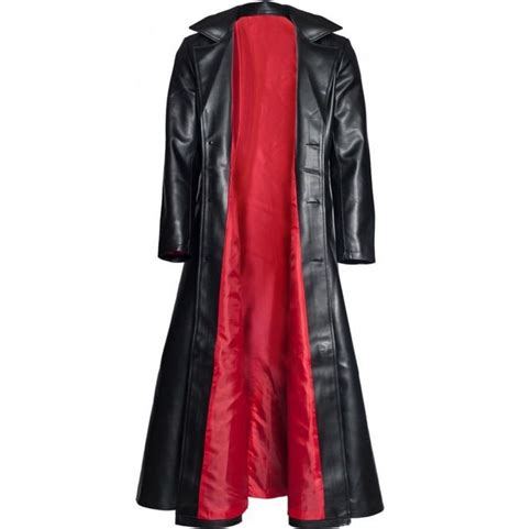 Vampire Coat Men Pvc Leather Long Gothic Coat Jacket Rebelsmarket