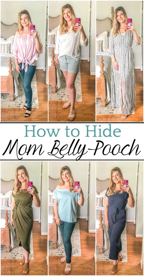 7 fashion tips for hiding postpartum mom bod and belly pooch without looking frumpy along with