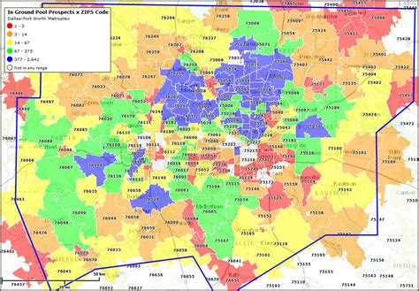Dallas Area Zip Code Map