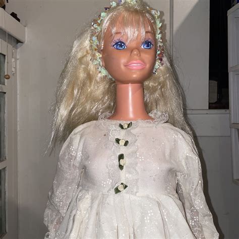 Vintage Life Size Barbie 3 Ft Tall 1992 My Size Mattel Wrotating Rolling Stand Ebay