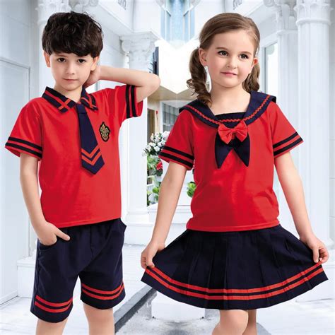 Kids Kindergarten Uniforms Students Boys And Girls School Uniforms