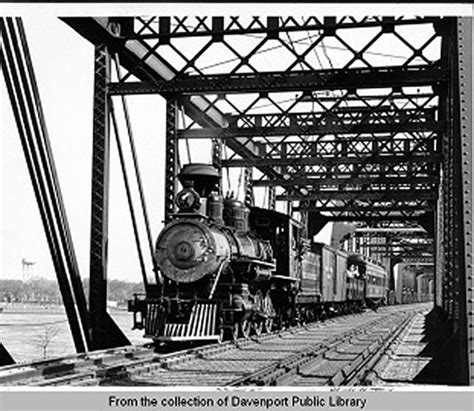 History Of The First Railroad Bridge Crossing Of The Mississippi River