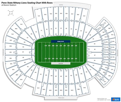 Beaver Stadium Seating For Penn State Football