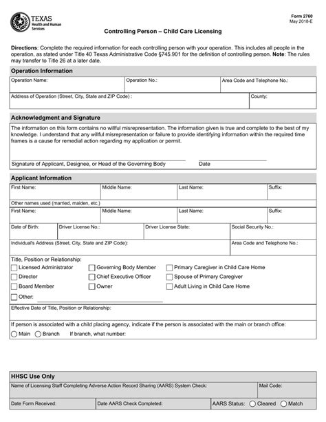 Form 2760 Fill Out Sign Online And Download Fillable Pdf Texas