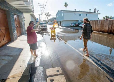 Photos King Tide Causes Flooding In Sunset Beach Orange County Register