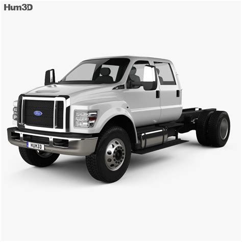 Ford F 650 F 750 Crew Cab Chassis 2019 3d Model Vehicles On Hum3d