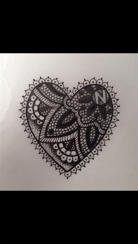 Lace Heart Love This For A Tattoo Lace Heart Tattoos Geometric
