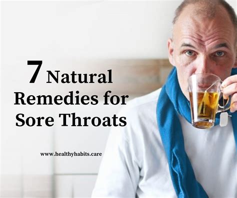 7 Natural Remedies For Sore Throats Healthy Habits