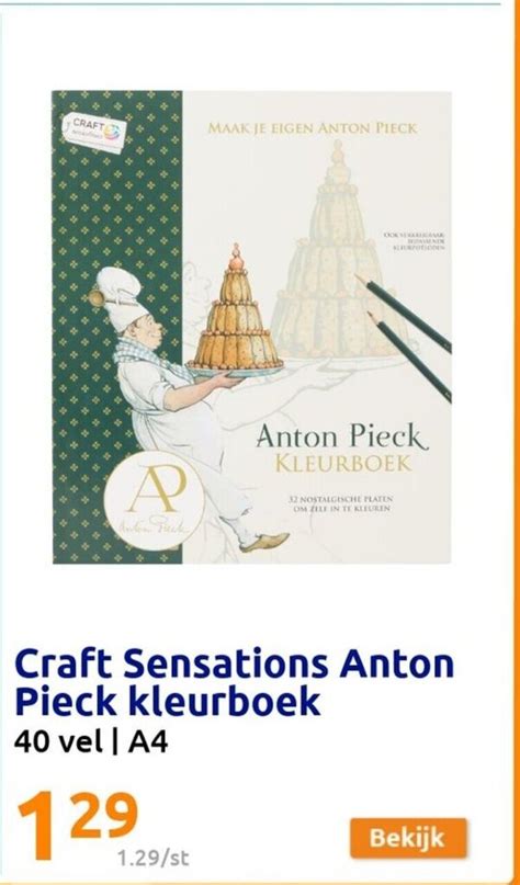 Craft Sensations Anton Pieck Kleurboek 40 Vel A4 Promotie Bij Action