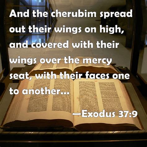 Exodus 379 And The Cherubim Spread Out Their Wings On High And