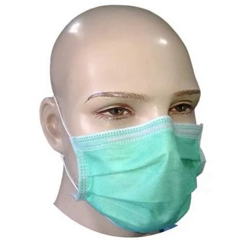 Greenblue Pp Non Woven 3 Ply Medical Face Mask For Hospitalmedical