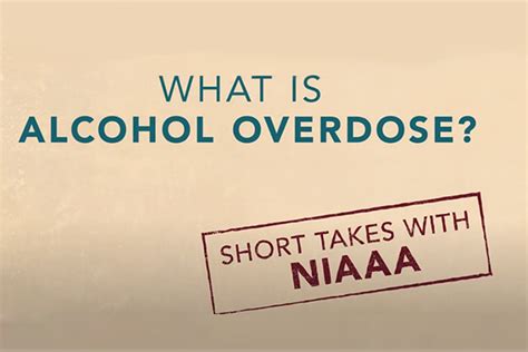 Health Topics Alcohol Overdose National Institute On Alcohol Abuse