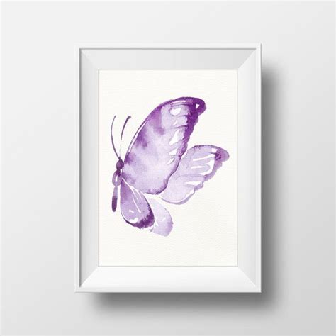 Purple And Teal Butterflies Set Art Print Printable