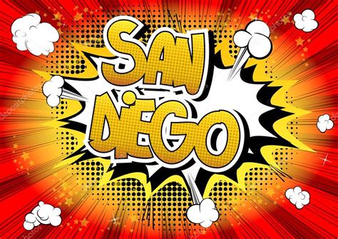 san diego comic book style word stock vector image by ©noravector 120197638