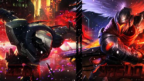 Zed And Yasuo Wallpaper By Xsurfspyx On Deviantart