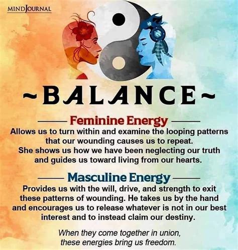 Masculine Energy Feminine Energy Awakening Quotes Spiritual