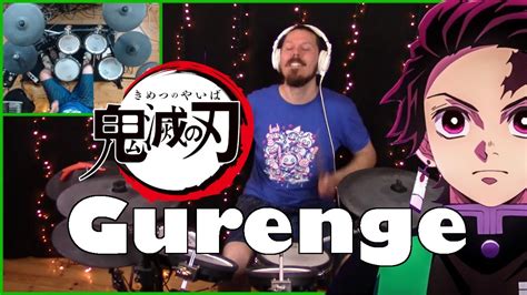 Gurenge Demon Slayer Opening 1 Drum Cover Youtube