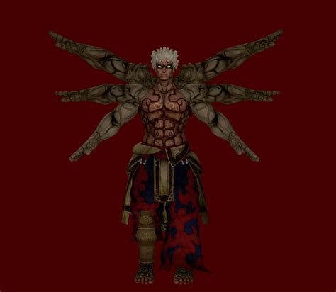 Model Dl Asuras Wrath 6 Armed Asura By Wolfblade111 On Deviantart