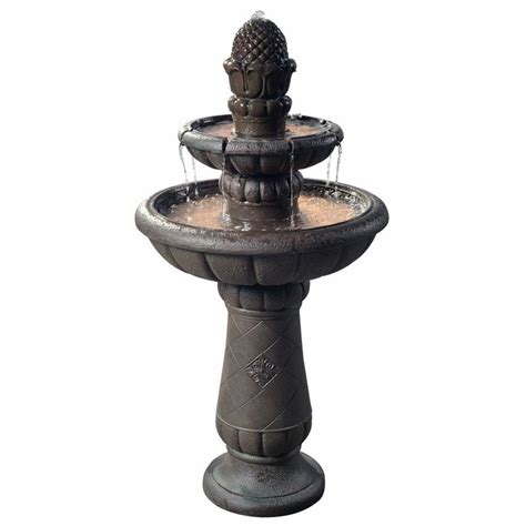 Jeco Pots Water Fountain With Led Light Fcl037 Cymax Stores