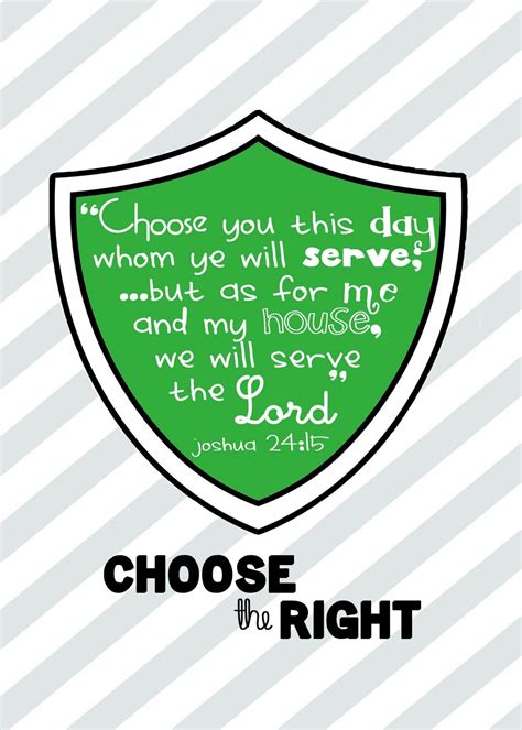 2012 Primary Theme - Choose the Right | Lds primary lessons, Family scripture, Primary