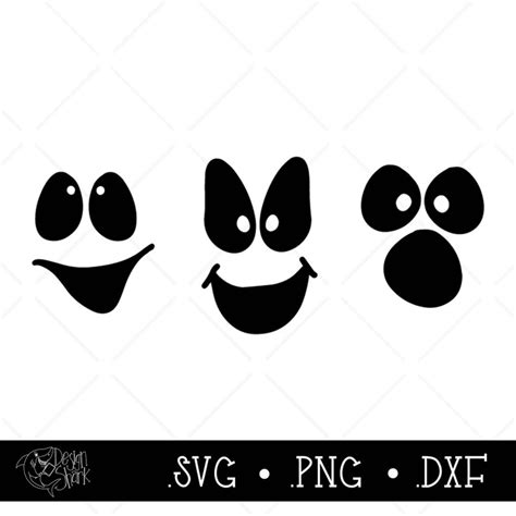 Ghost Faces SVG/DXF/PNG | Etsy
