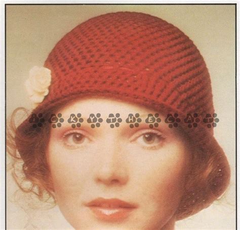 Vintage 70s Crochet Pattern To Make A Ladies Pretty Cloche Vintage