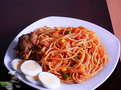 •total time:over an hour •misc: Jollof Spaghetti - Spaghetti Jollof with vegetables