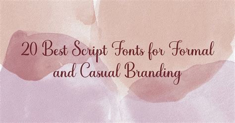 20 Best Script Logo Design Branding And Crafts