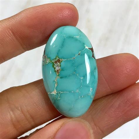 Natural High Grade Turquoise Mountain Turquoise Cabochon Un Backed