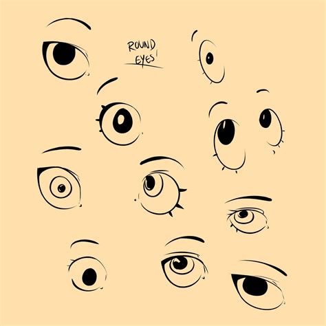 How To Draw Eyes Cute Round Anime Eyes Cute Eyes Drawing Cartoon