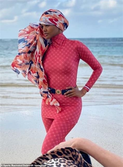 Halima Aden Strikes A Pose For Her Second Sports Illustrated Swimsuit