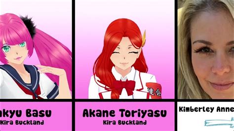 Yandere Simulator Characters Voice Actor Youtube