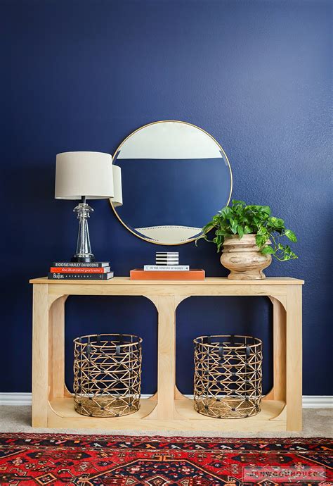 These are just screwed to the. DIY One Sheet Plywood Console Table