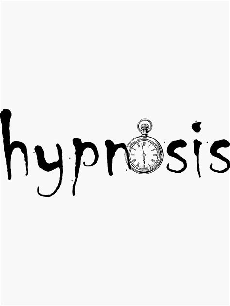 Hypnosis Anytime Anywhere Sticker For Sale By Mythmelted Redbubble